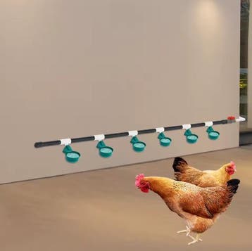 Automatische Kippendrinkerset met 9 Drinkkommen en Vlotterkl, Verzenden, Nieuw
