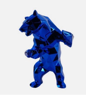 Richard Orlinski (1966) - Standing Bear (blue édition)