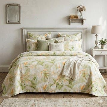 BA164 - Sprei met bloemmotief - Klaar voor gebruik –