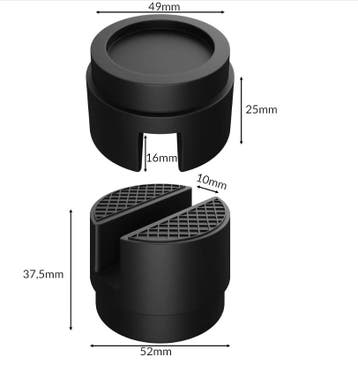 Krik 3t 135-400mm + met staal versterkte rubberen onderle..., Verzenden, Nieuw