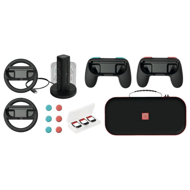 Qware Nintendo Switch 2 Starter Kit - Accessoireset - Zwart, Computers en Software, Joysticks, Refurbished, Verzenden