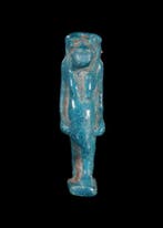 Oude Egypte, late periode Faience Amulet van Taweret, Antiek en Kunst