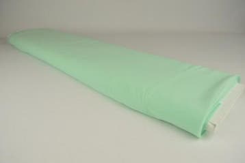 Licht mint chiffon stof  - 15 of 50 meter rol, Overige kleuren, 120 cm of meer, Ophalen of Verzenden, Polyester