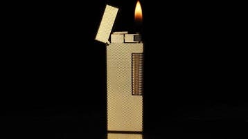Dunill - Barley Pattern Rollagas Lighter - Zonder, Nieuw