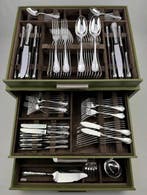 Christofle - Tafelservies voor 12 (128) - Marly - Verzilverd