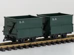 LGB 40190 Feldbahn-Schüttgutwagen, 2 Stück (Goederenwagons, Gebruikt, Overige typen, Ophalen of Verzenden, LGB