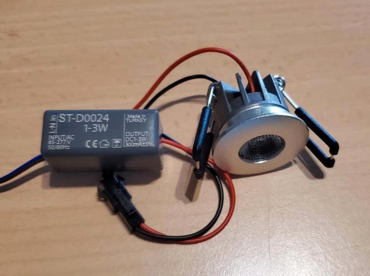 LED mini spot verlichting incl. led driver 220V aansluitbaar, Huis en Inrichting, Lampen | Plafondlampen, Nieuw, Overige materialen