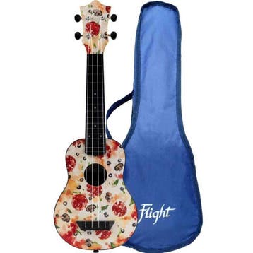 Flight TUS-40 PIZZA Soprano Ukulele met Linden Top, ABS Body, Ophalen of Verzenden, Nieuw