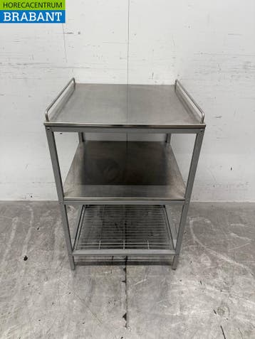 RVS Stelling / Opbergmeubel Verrijbaar Horeca, Ophalen of Verzenden, Gebruikt