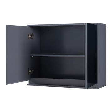 Spiegelkast Overath badkamerkast grijs 49,5x60x20 cm [en.cas, Verzenden, Nieuw