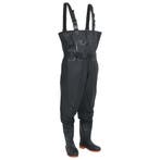 vidaXL Waadpak met laarzen en riem maat 45 zwart, Verzenden, Nieuw
