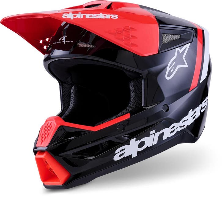 Alpinestars S-M3 Radium Zwart Rood Crosshelm, Motoren, Kleding | Motorhelmen, Overige typen, Heren, XXL, Nieuw met kaartje, Overige merken