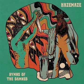 lp nieuw - hazemaze - HYMNS OF THE DAMNED (nieuw), Verzenden, Zo goed als nieuw, Overige formaten