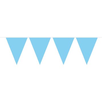 Vlaggenlijn 10 meter Lichtblauw, Verzenden, Nieuw, Versiering, Verjaardag