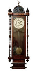 Wandklok - Antiek Hout - 1850-1900