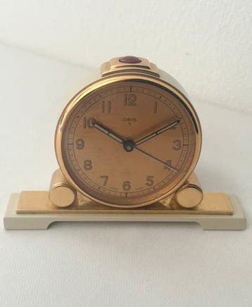 Reisklok, Wekker - Vintage - “Art-Deco” - 1950-1960 - ORIS