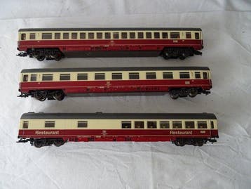 Fleischmann H0 - Treinset (3) - 3 TEE-sneltreinwagens - DB, Nieuw