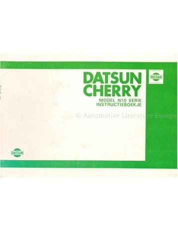 1981 DATSUN CHERRY (N10 SERIE) INSTRUCTIEBOEKJE NEDERLANDS