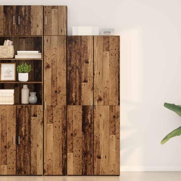 vidaXL buffetkast Oudhout 70 x 42,5 x 185 cm, Minder dan 50 cm, Verzenden, Nieuw, Minder dan 100 cm