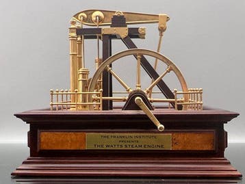 Stoommachine - Franklin MInt - Geaccentueerd met 24-karaats, Antiek en Kunst, Curiosa en Brocante