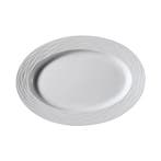 GGM Gastro | (6 stuks) SEA WAVE - bord - ovaal - porselein -, Verzenden, Nieuw, Effen, Bord(en)