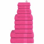 vidaXL 12-delige Handdoekenset FROGN 360 g/m² roze, Verzenden, Nieuw, Roze