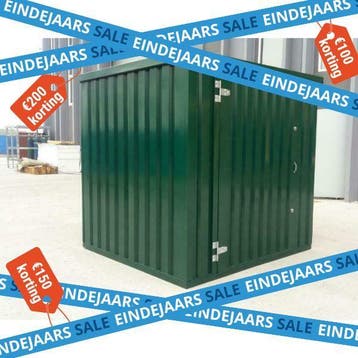 Demontabele 10ft snelbouw containers - deur aan korte zijde
