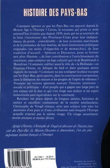 HISTOIRE DES PAYS-BAS 9782213615660 de Voogd-C, Boeken, Verzenden, Gelezen, De Voogd-C