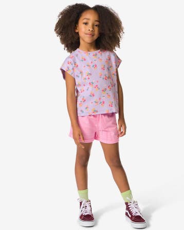 HEMA Kinder sweatshort comfy fit roze, Verzenden, Nieuw