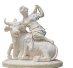 sculptuur, RATTO DI EUROPA - 30 cm - Was, Gips, Antiek en Kunst