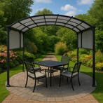Pergola - Waterdicht - Polyester - Staal - Tuin - Zwart, Ophalen of Verzenden, Nieuw