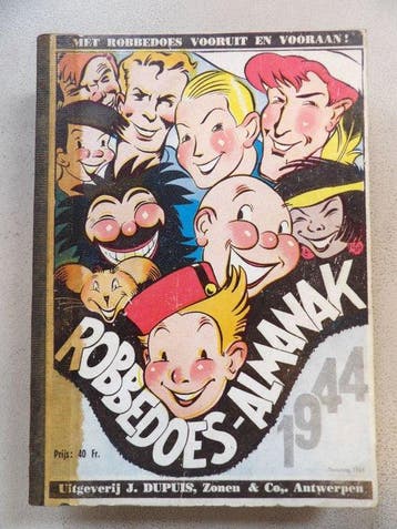 Robbedoes en Kwabbernoot - Robbedoes almanak 1944 - 1 x, Boeken, Nieuw