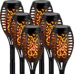 Solar Tuinfakkels - 6 stuks - 49,5cm - Tuinverlichting op..., Verzenden, Nieuw