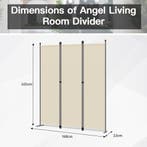 2dekans | Angel Living Kamerscherm - 3 Panelen - 168 x 165, Ophalen of Verzenden, Zo goed als nieuw