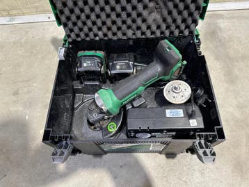 Hikoki G3613 GB Akku Winkelschleifer 792, Ophalen of Verzenden, Gebruikt