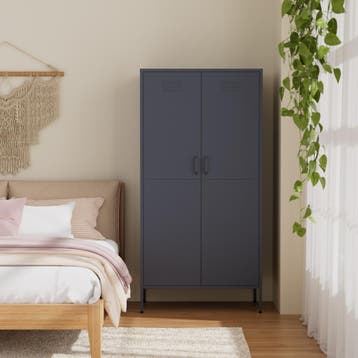 Lockerkast | Kledingkast | 90x50x180cm | Metaal | Antraciet, Verzenden, Nieuw
