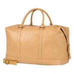 Bloomsbury Leren Weekendtas Unisex Reistas - Beige, Verzenden, Nieuw, Beige