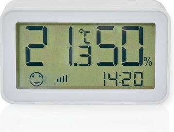 Thermometer binnen - Hygrometer - Luchtvochtigheidsmeter - W, Verzenden, Zo goed als nieuw