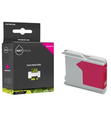 Huismerk Cartridge Magenta t.v.v. Brother LC-970M, Nieuw, Cartridge, Inktmedia