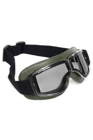 KIMU® Goggles Motorbril Skibril Bril Groen Montuur Zwarte Gl, Ophalen of Verzenden, Nieuw, Overige maten, Carnaval