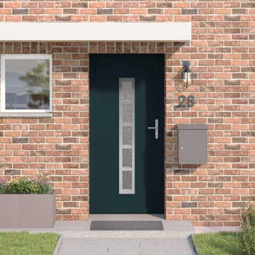 vidaXL Voordeur Antracietkleurig 108 x 208 cm PVC, Verzenden, Nieuw