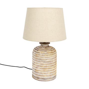 *WOONWINKEL* Dutchbone Russel Tafellamp Beige Tinten, Verzenden, Nieuw
