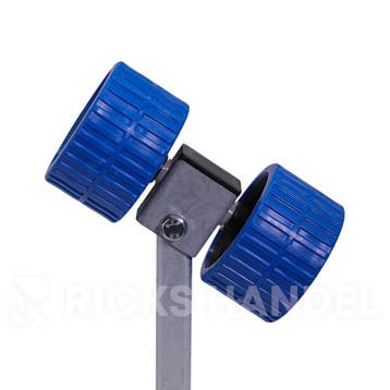 Rollenset 2 kunststof PE rollen 74x120 mm kantelblokje 30mm, Ophalen of Verzenden, Nieuw