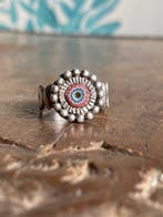 Zilver - Ring - 6 lagen chevron, Antiek en Kunst