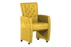 Eetkamerstoel Carina - eetkamerstoelen - Geel, Huis en Inrichting, Stoelen, Nieuw, Stof