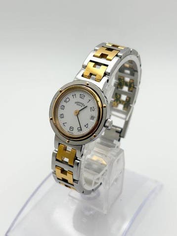 Hermès - Vintage Hermès Paris Quartz White Dial Two-Tone -, Nieuw