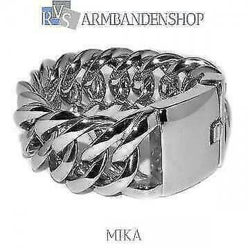 RVS staal stalen heren dames armbanden kettingen zilver goud, Sieraden, Tassen en Uiterlijk, Armbanden, Verzenden, Nieuw, Zilver
