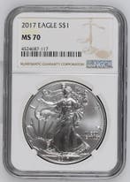 American Eagle 1 oz 2017 NGC MS70, Postzegels en Munten, Verzenden, Midden-Amerika, Losse munt, Zilver