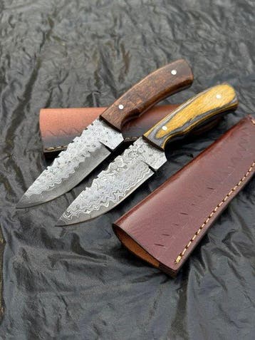 Keukenmes - Japans mes. Handgemaakt keukenmes. Damascus, Antiek en Kunst