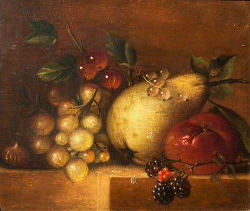 Francina Louise Schot (1816-1894) - Stilleven met fruit